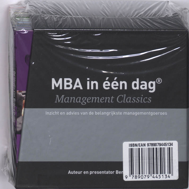 Achterkant van MBA in één dag - Management Classics