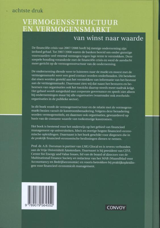 Achterkant van Vermogensstructuur en vermogensmarkt