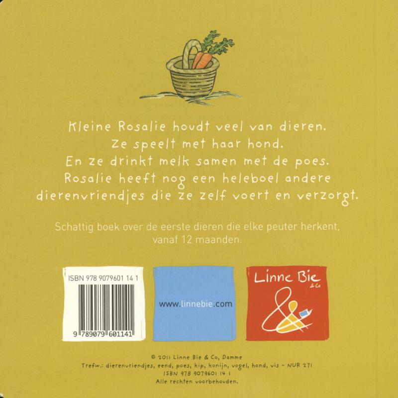 Achterkant van Kleine Rosalie's dierenvriendjes