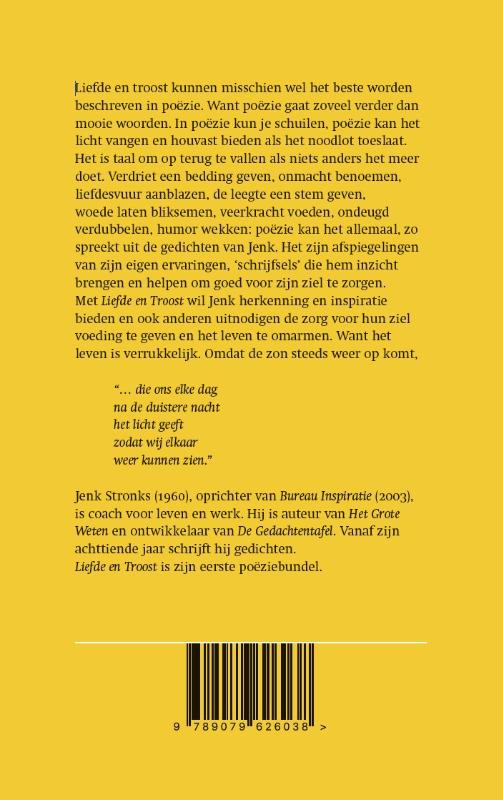 Achterkant van Liefde en Troost