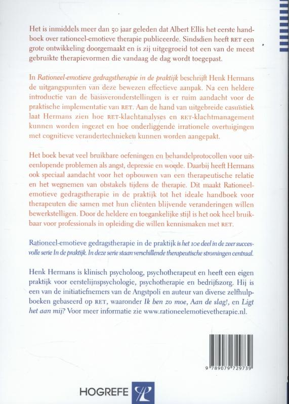 Achterkant van Rationeel-emotieve gedragstherapie in de praktijk
