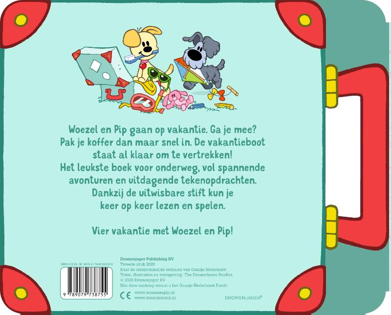 Achterkant van Woezel & Pip gaan op vakantie!
