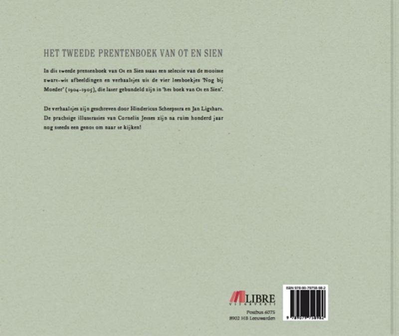 Achterkant van Het tweede prentenboek van Ot en Sien