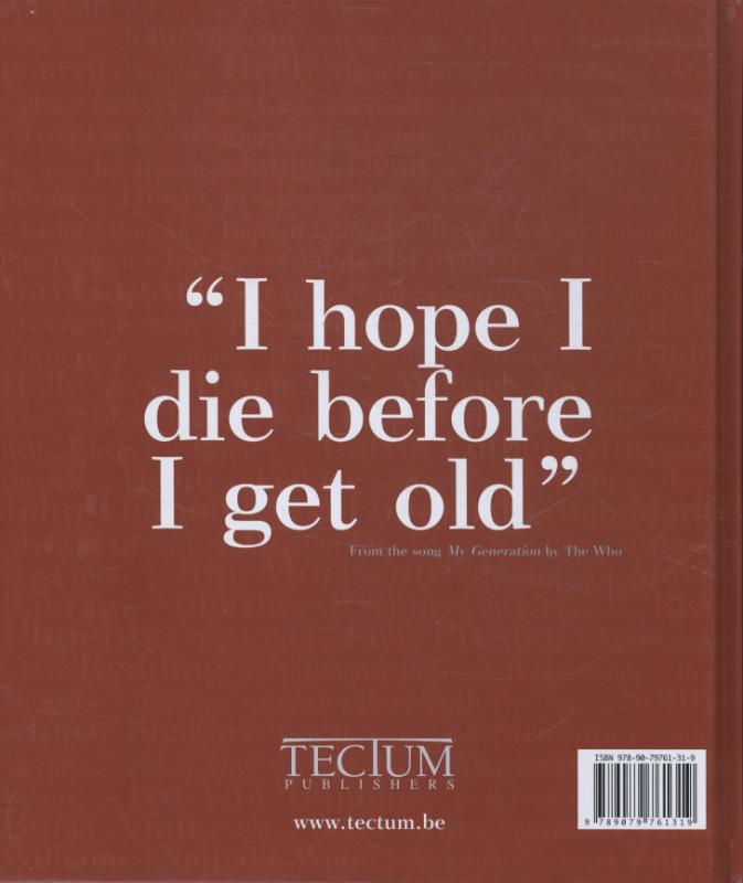Achterkant van Too young to die