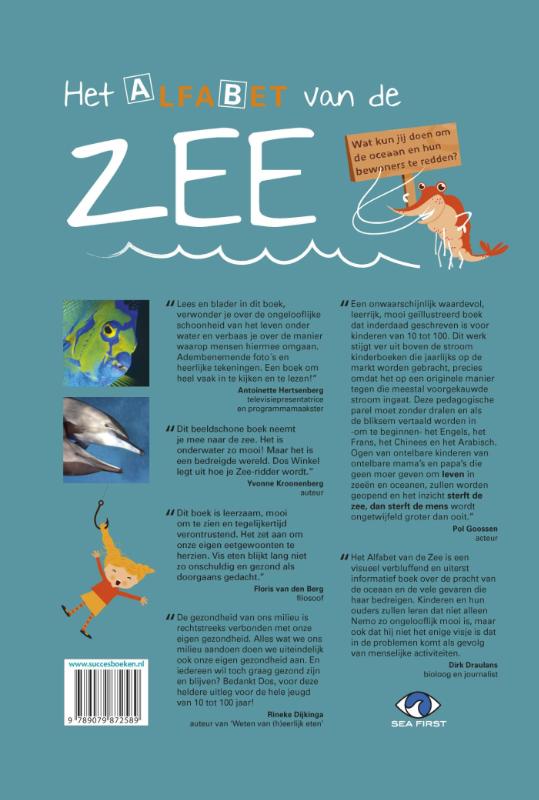 Achterkant van Het alfabet van de zee
