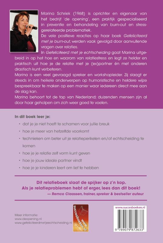 Achterkant van Gefeliciteerd met je echtscheiding
