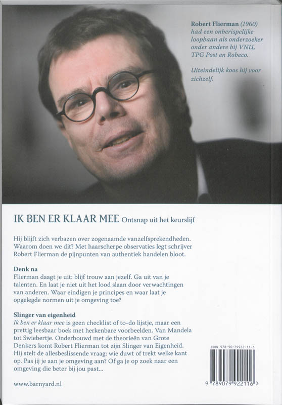 Achterkant van Ik ben er klaar mee!