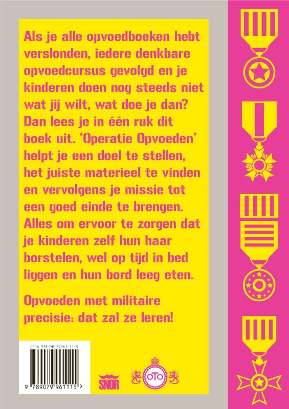 Achterkant van Operatie Opvoeden