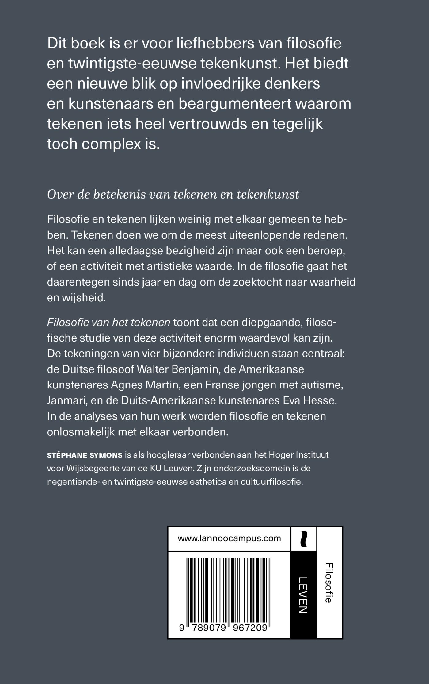 Achterkant van Filosofie van het tekenen