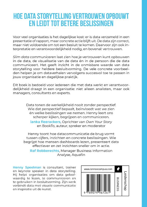 Achterkant van Slim data communiceren