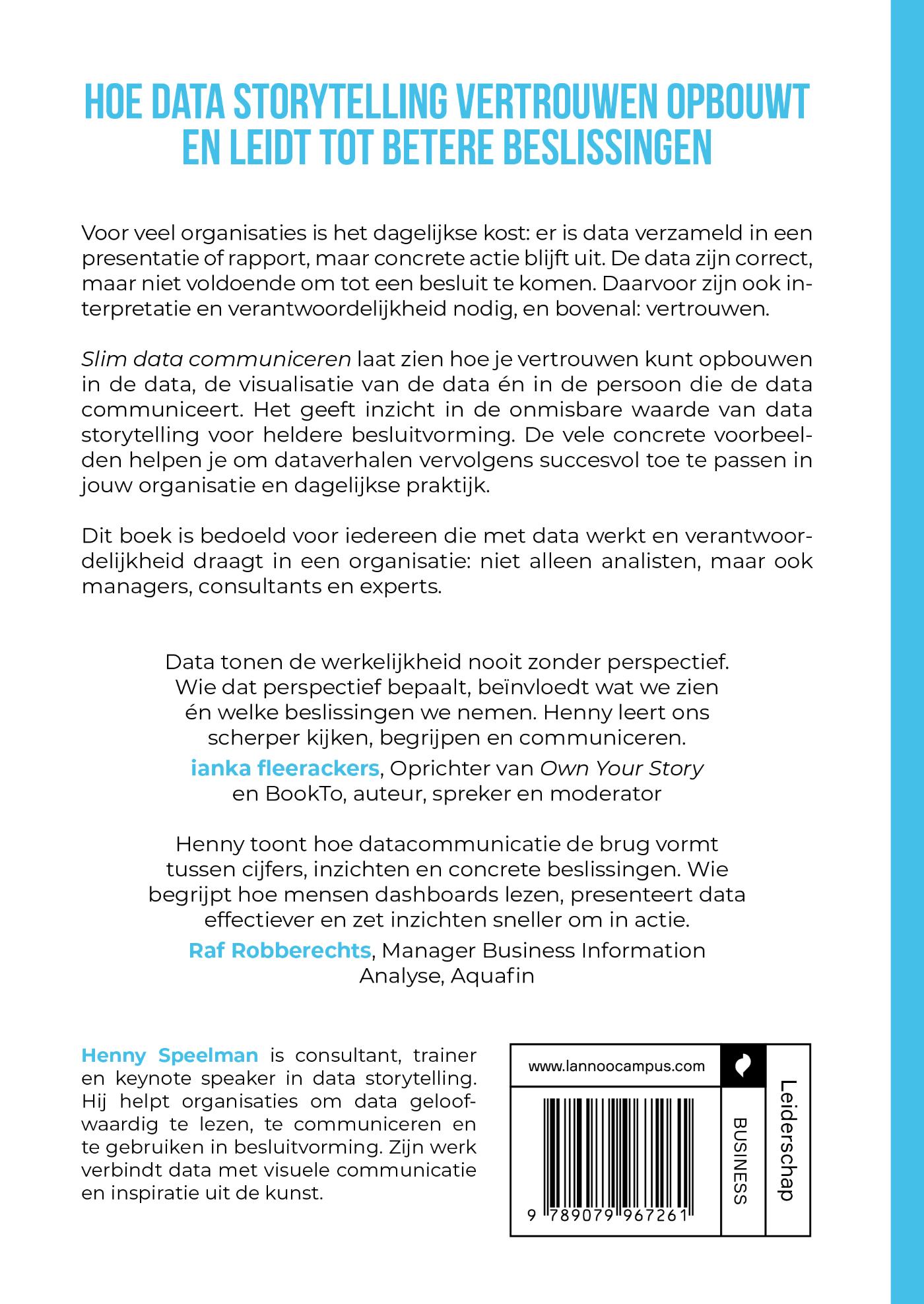 Achterkant van Slim data communiceren