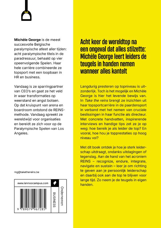 Achterkant van Take the reins