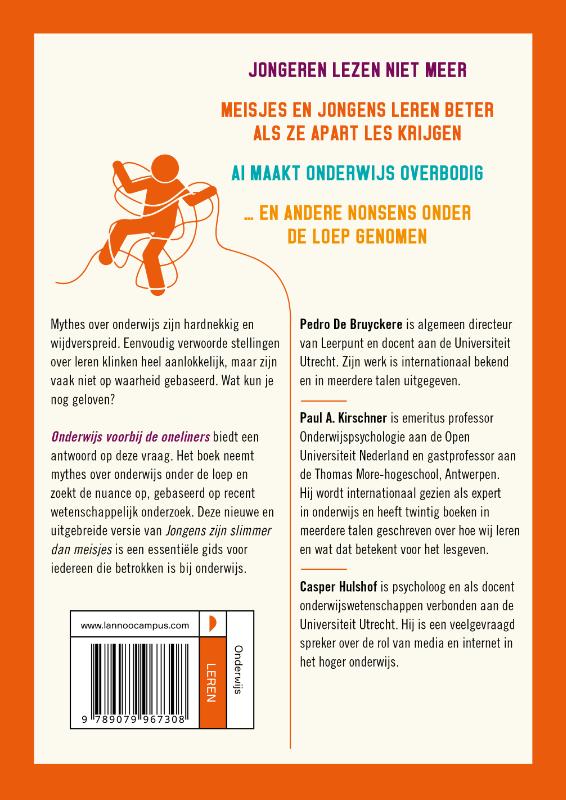 Achterkant van Onderwijs voorbij de oneliners