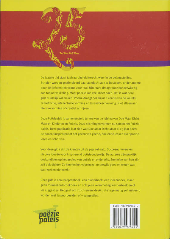 Achterkant van De Poëziegids