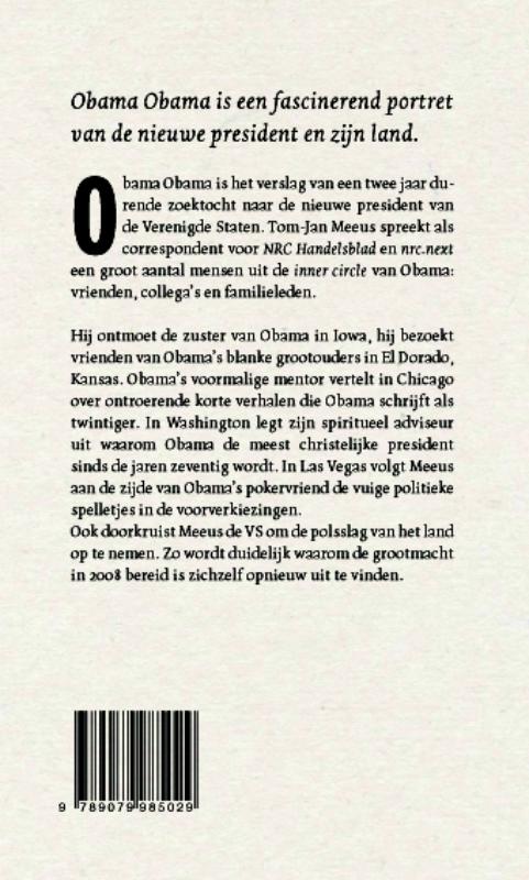 Achterkant van Obama Obama