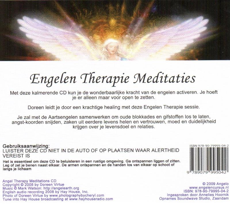 Achterkant van Engelentherapie Meditaties