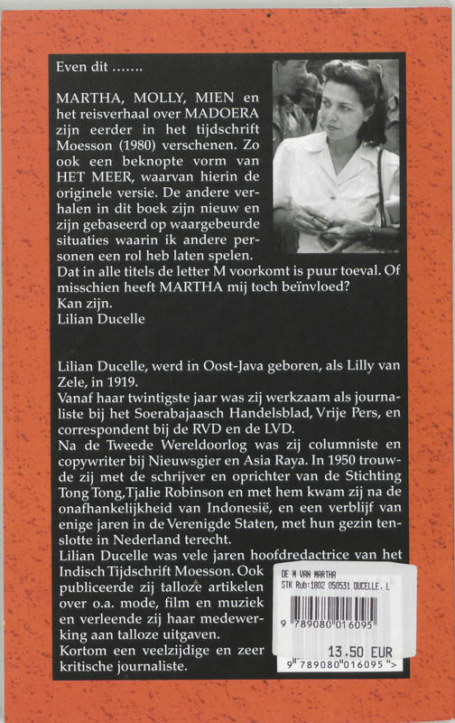 Achterkant van De M van Martha