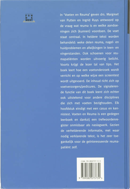 Achterkant van Voeten en reuma