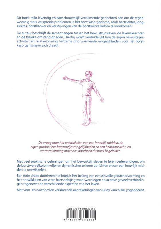 Achterkant van Het gezond houden van het borstkasorganisme