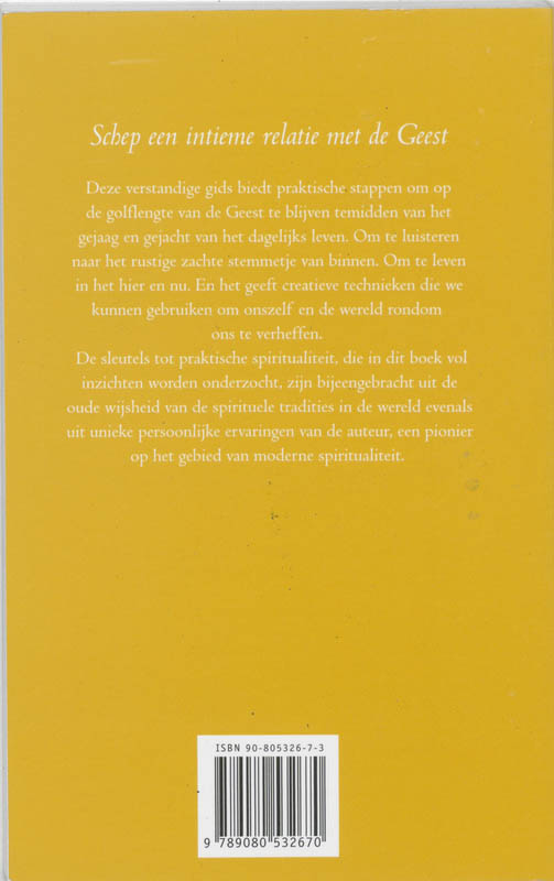 Achterkant van De kunst van praktische spiritualiteit