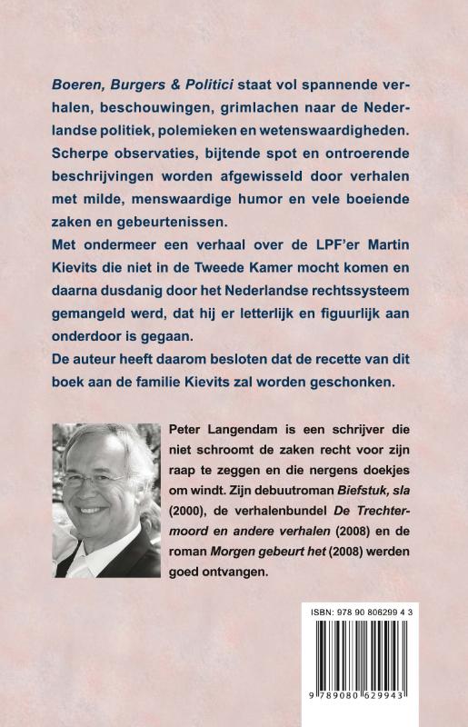 Achterkant van Boeren, Burgers & Politici