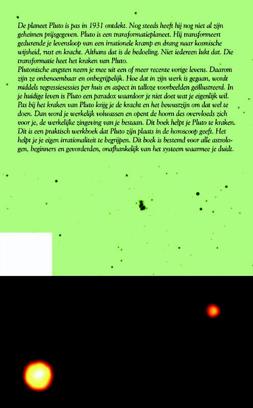 Achterkant van Het kraken van Pluto