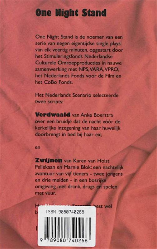 Achterkant van One Night Stand