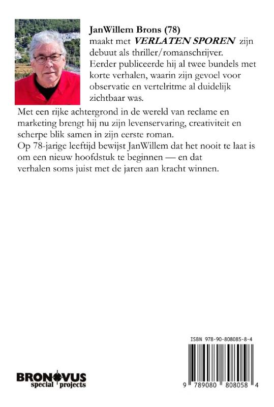 Achterkant van Verlaten Sporen