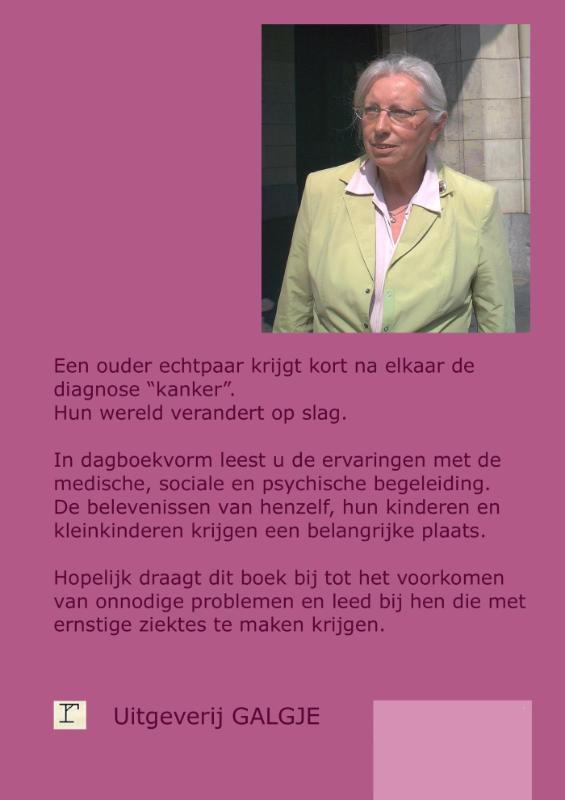 Achterkant van Samen kanker