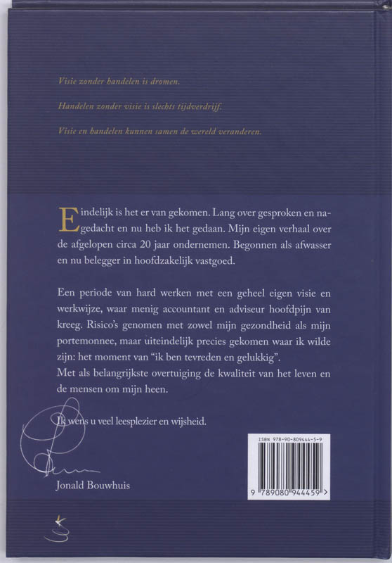 Achterkant van Het komt vast-goed