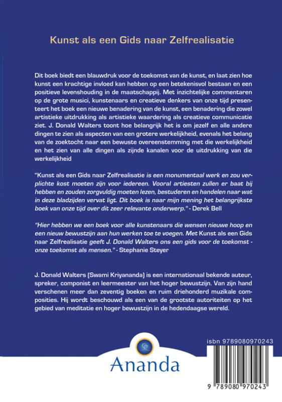 Achterkant van Kunst als een Gids naar Zelfrealisatie