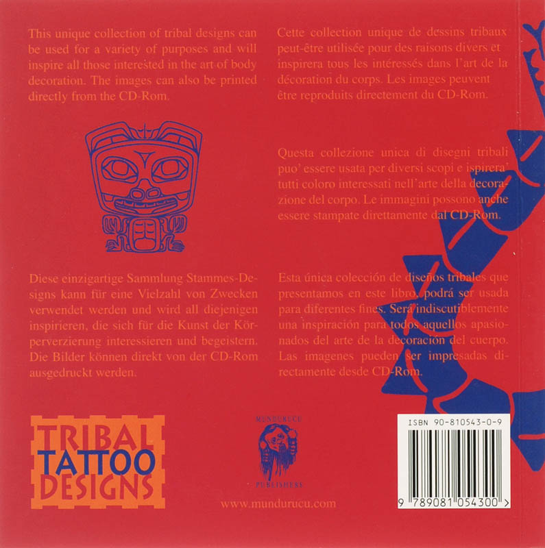 Achterkant van Tribal Tattoo Designs from the America's
