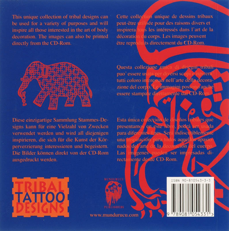 Achterkant van Tribal Tattoo Designs from India