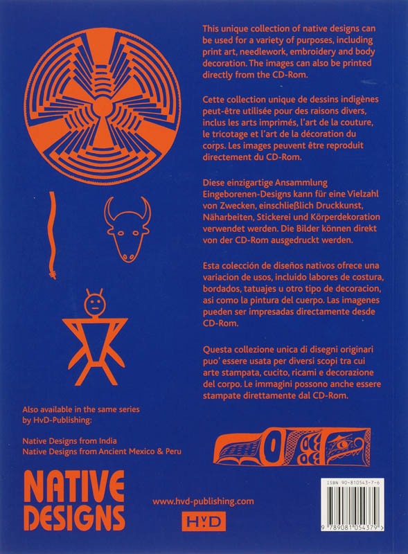 Achterkant van Native Designs from North America