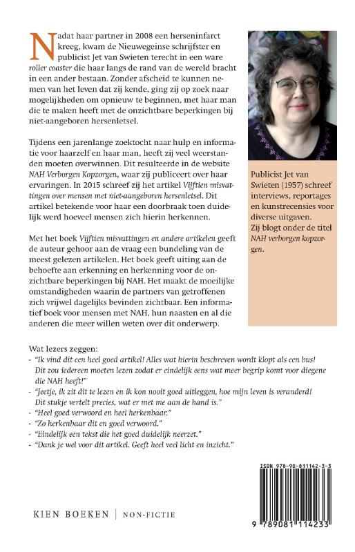 Achterkant van Vijftien misvattingen en andere artikelen over NAH
