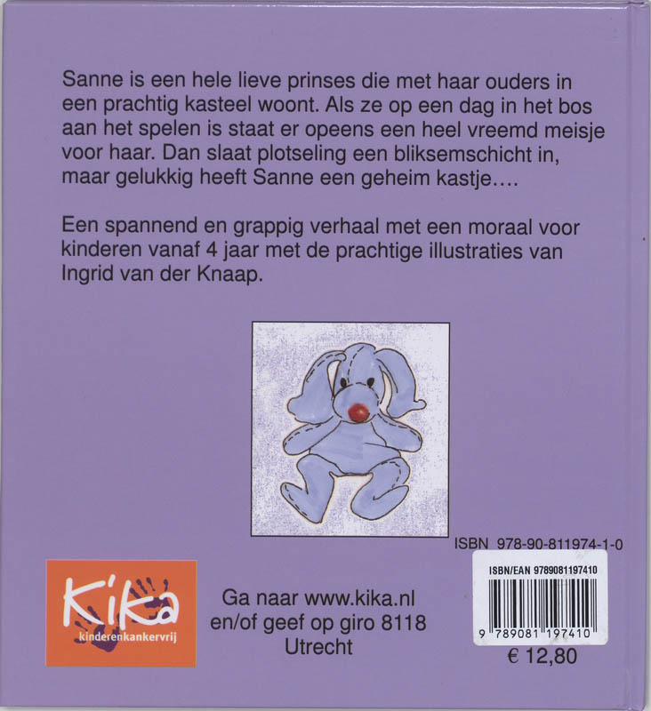 Achterkant van prinses Sanne en de bliksemschicht