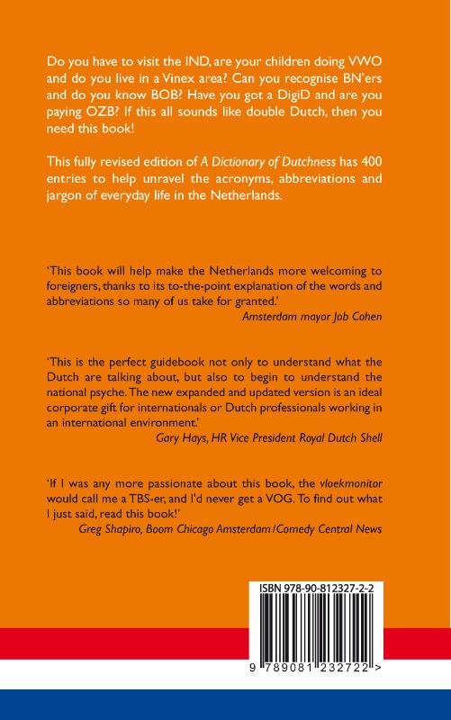 Achterkant van A Dictionary of Dutchness