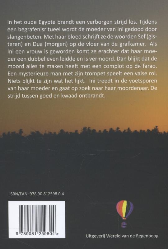Achterkant van In de ban van de Aton en de demon van de nacht