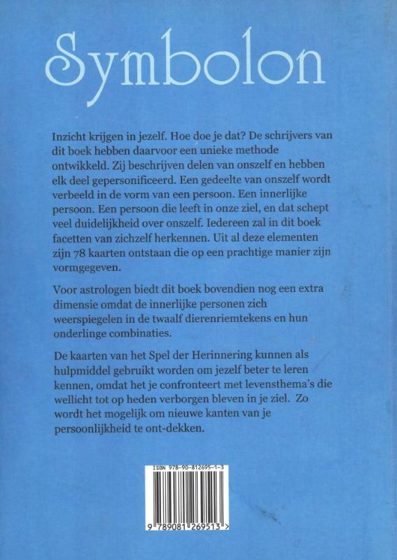 Achterkant van Symbolon - het Spel der Herinnering