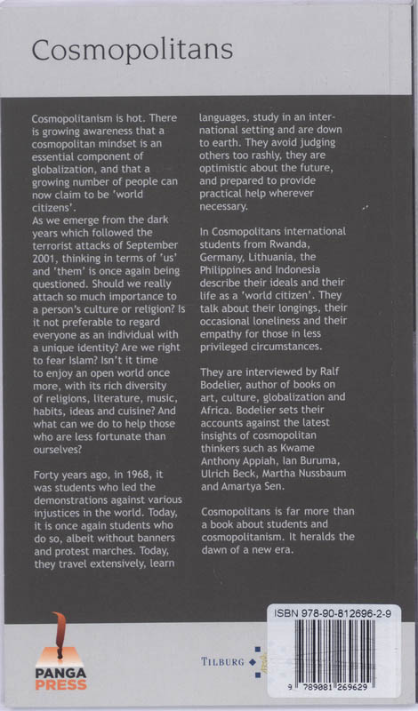 Achterkant van Cosmopolitans
