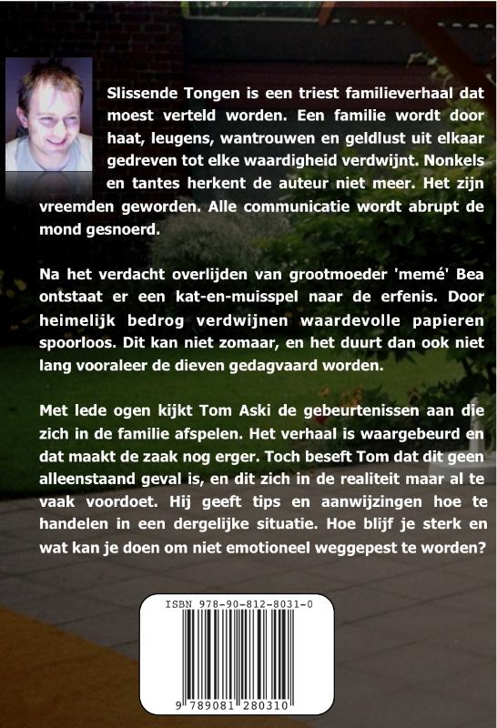Achterkant van Slissende tongen