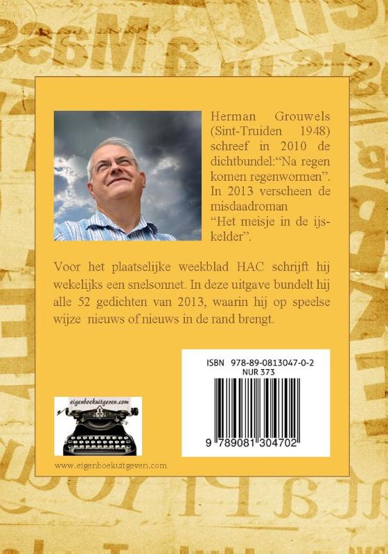 Achterkant van Glimlachen op rijm