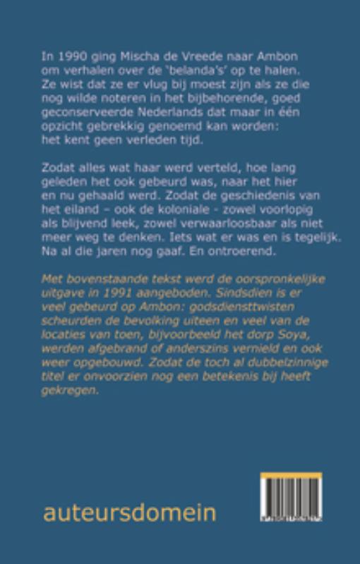 Achterkant van Geen verleden tijd