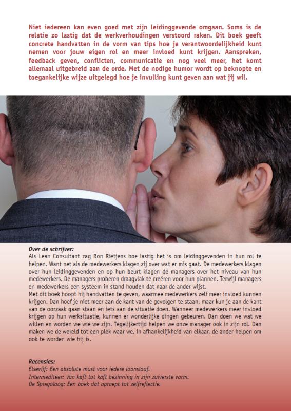 Achterkant van De Managementfluisteraar