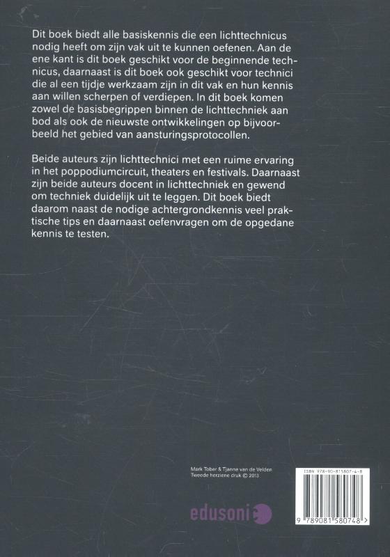 Achterkant van Lichttechniek