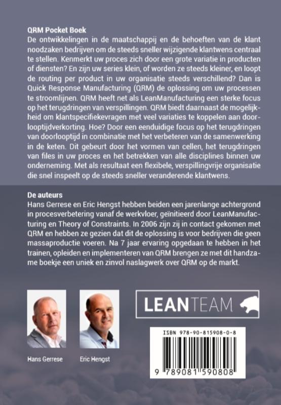 Achterkant van Het QRM pocketboek