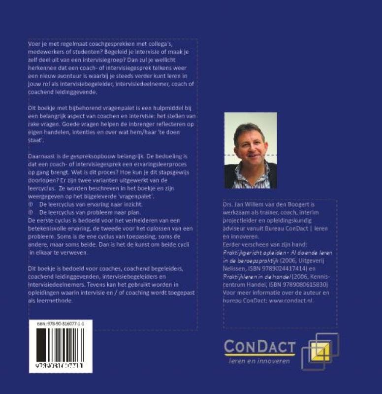 Achterkant van Coachen met de leercyclus