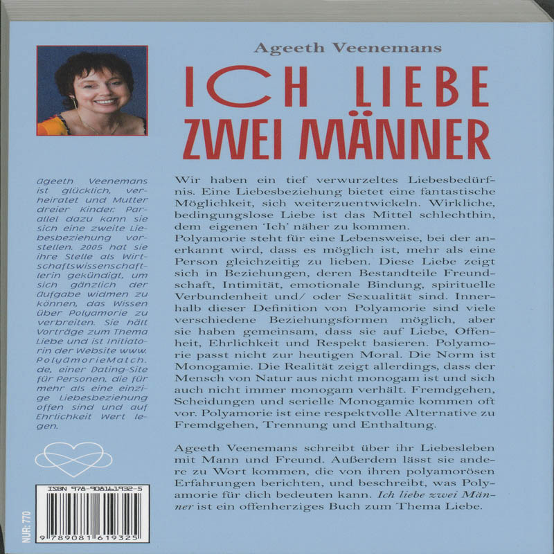 Achterkant van Ich liebe zwei Manner