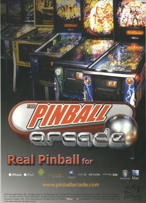 Achterkant van Pinball magazine