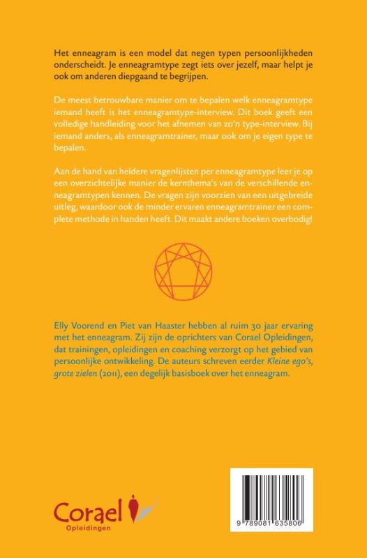 Achterkant van Handboek Enneagramtype-interview